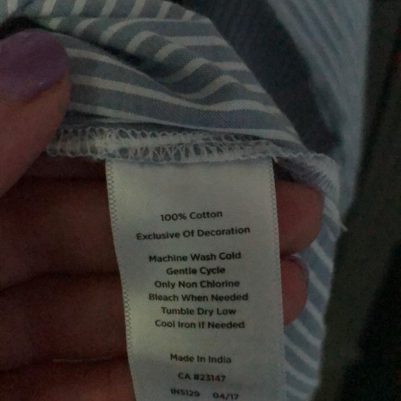 Talbots 3/4 sleeve embellished top sz small petite - Picture 4 of 4